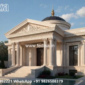 Front Yard Classic House Twin Villa Design No-10077