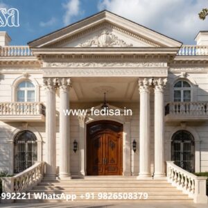 Front Yard Classic Home Pinterest Villa Design No-10115