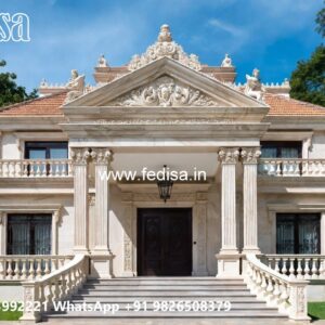 Classic Home Front Elevation Design Villa Sarabhai Le Corbusier No-10122