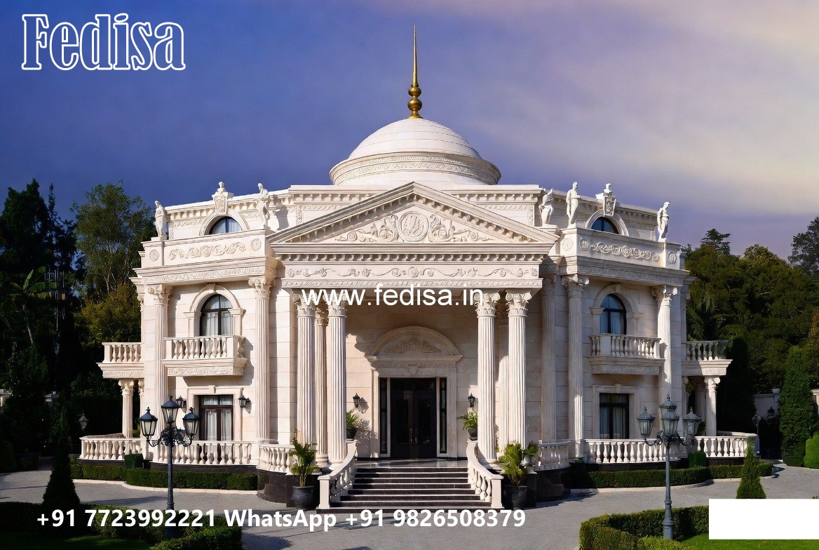 Classic House Exterior Villa Map Design No-10425