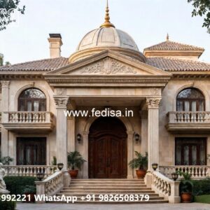 Grand Entrance Villa Design Villa Compound Wall Designs No-10503