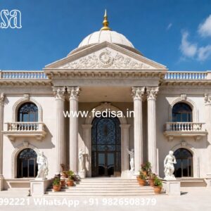 Marble Flooring Home Villa Blueprint Design No-10561