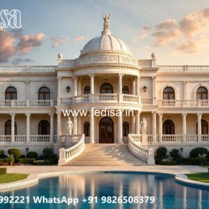 Classic House Design With Garden Villa Porch Design No-10576
