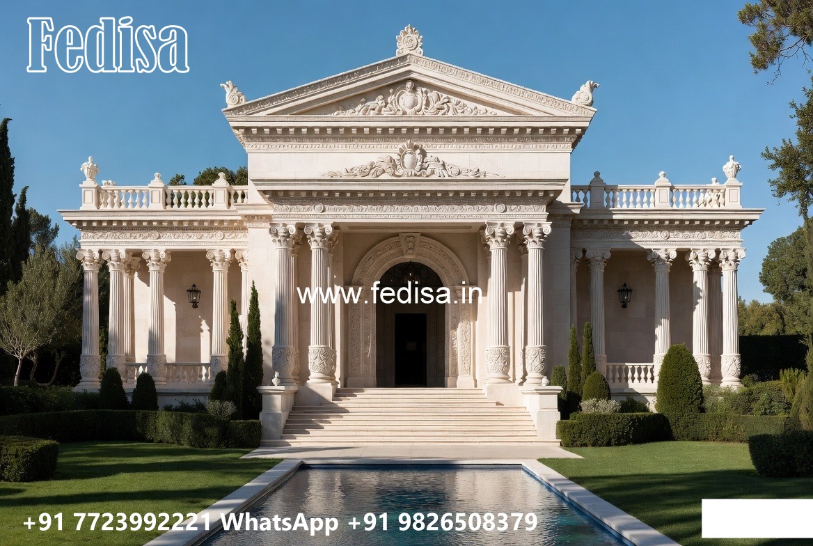 Classic Home Exterior Villa Terrace Design No-10585