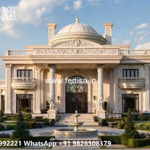 Symmetrical Home Design European Style Villa Design No-10589