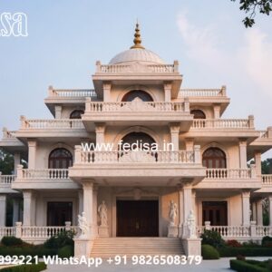 Villa With Columns Design L Shaped House Plans No-10748
