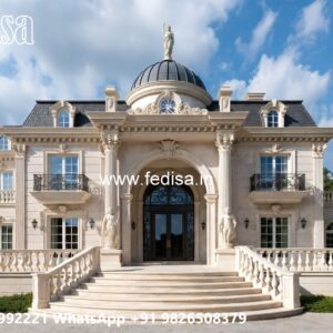 Symmetrical Villa Architecture Design Styles No-10751