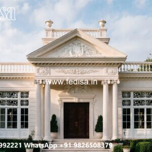 Classic Villa Exterior Double Story House Design No-10989