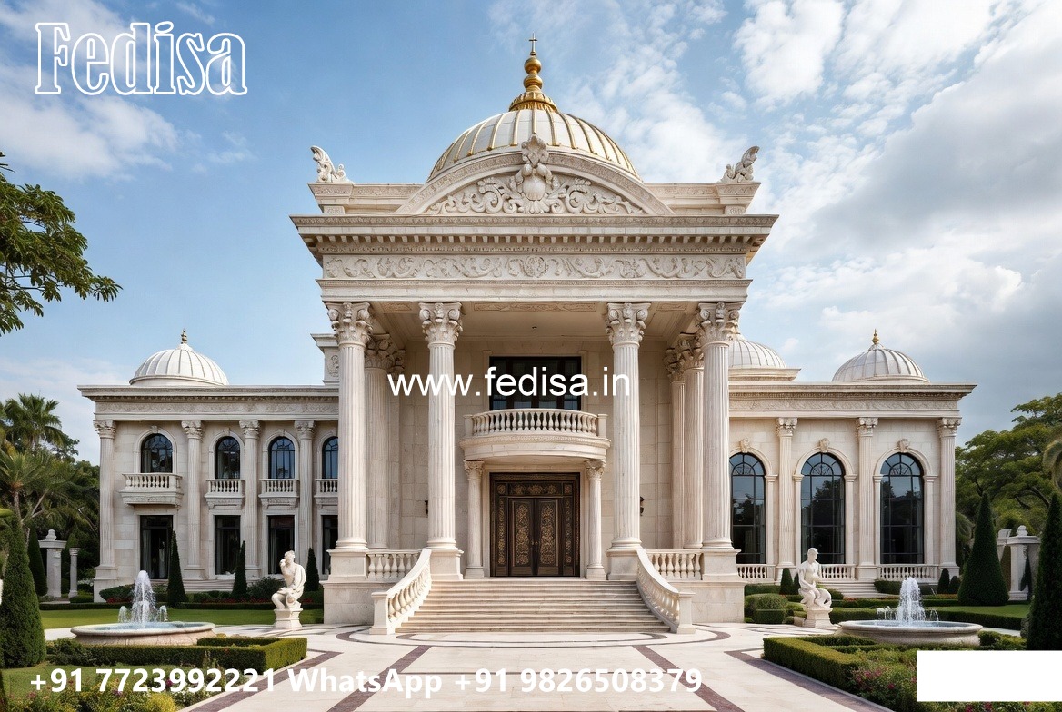 Classic House Design With Garden House Layout Plans No-11064