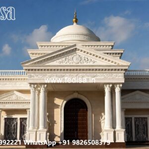 Stone Finish Villa Design Elevated House Design No-11118
