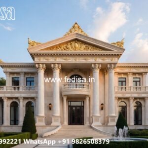 Stone Exterior Classic Home First Floor Design No-11164