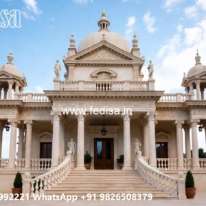 Neoclassical Villa Facade Brick House Designs No-11234