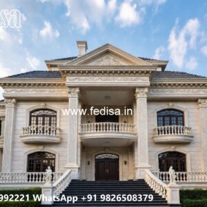 Luxury Front Elevation Villa Modern Contemporary House Design No-11359