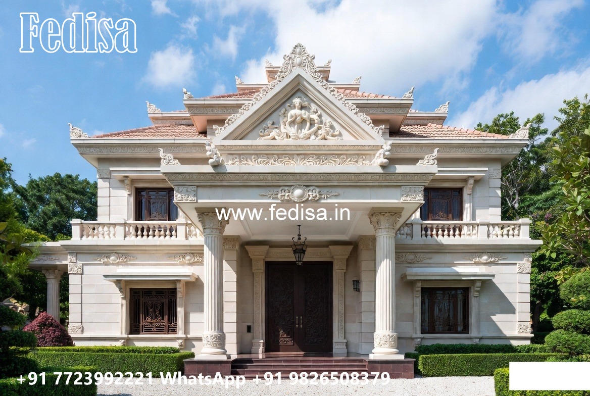 House With Columns Exterior House Furniture Design No-11406