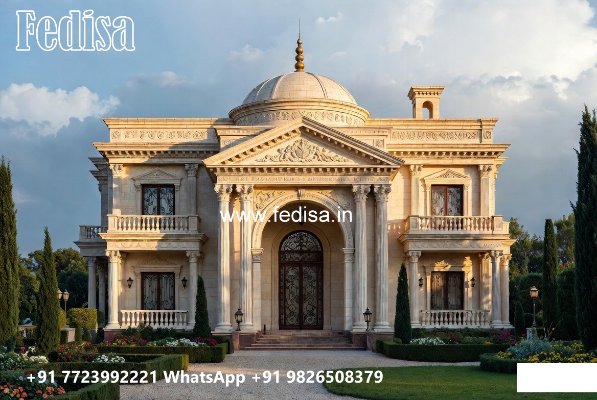 Fountain Garden Villa Large House Plans No-11496