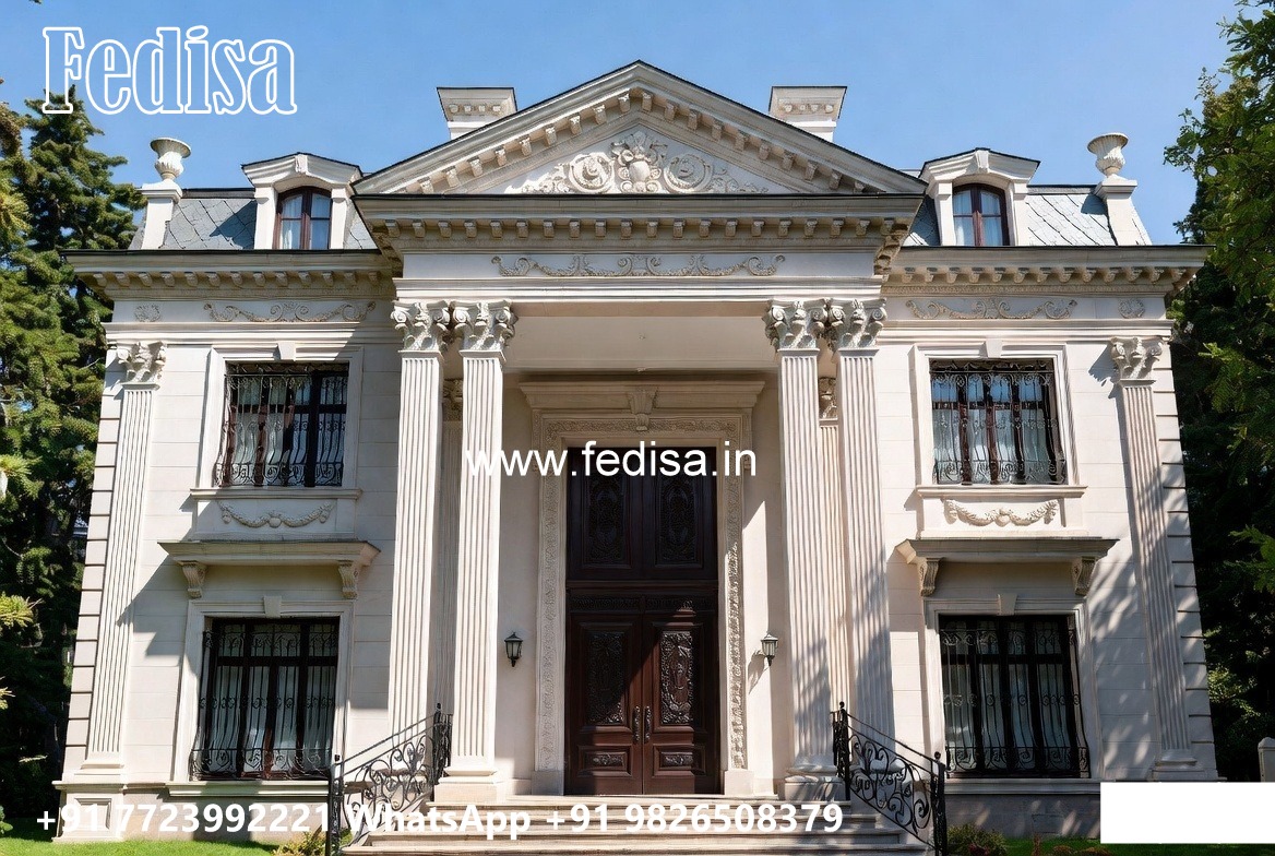 Traditional Interior Decor Villa Modern Single Floor House Design No-11731