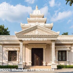 Classic Home Exterior 3 Floor House Plans No-11805